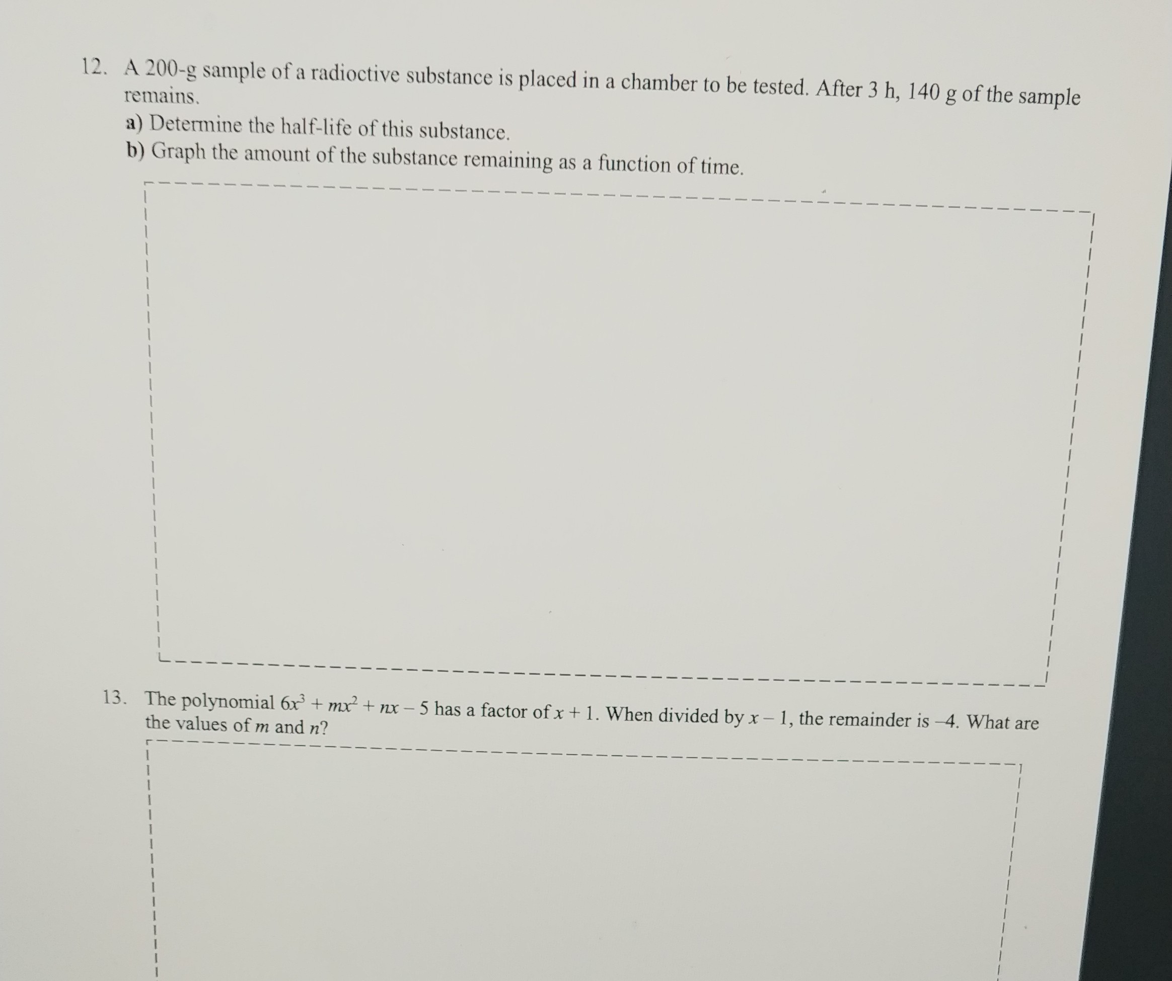 Instructions: a) In the textbox given, draw a