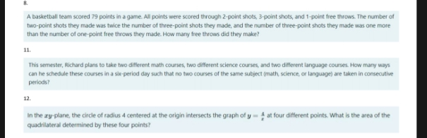 asap....jdhs A basketball team scored 79 points
