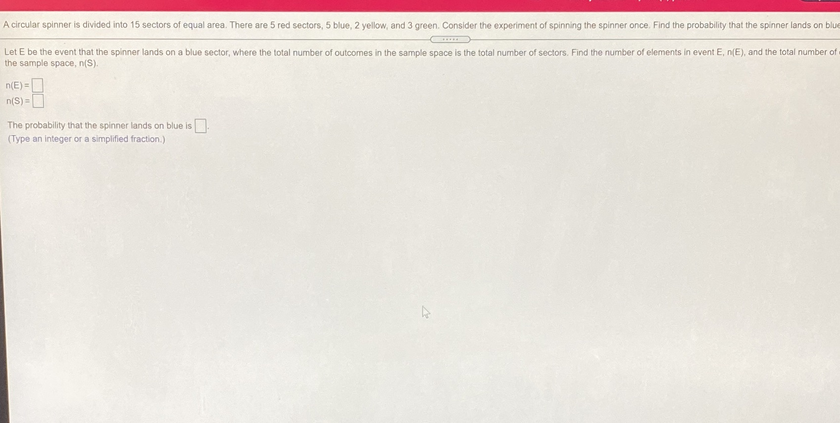 A circular spinner is divided into 15 sectors of