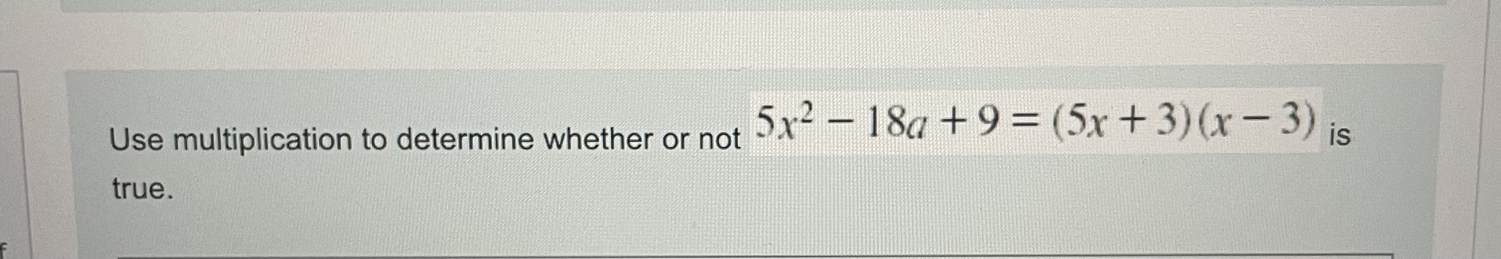 Explain the error in the following factorization.