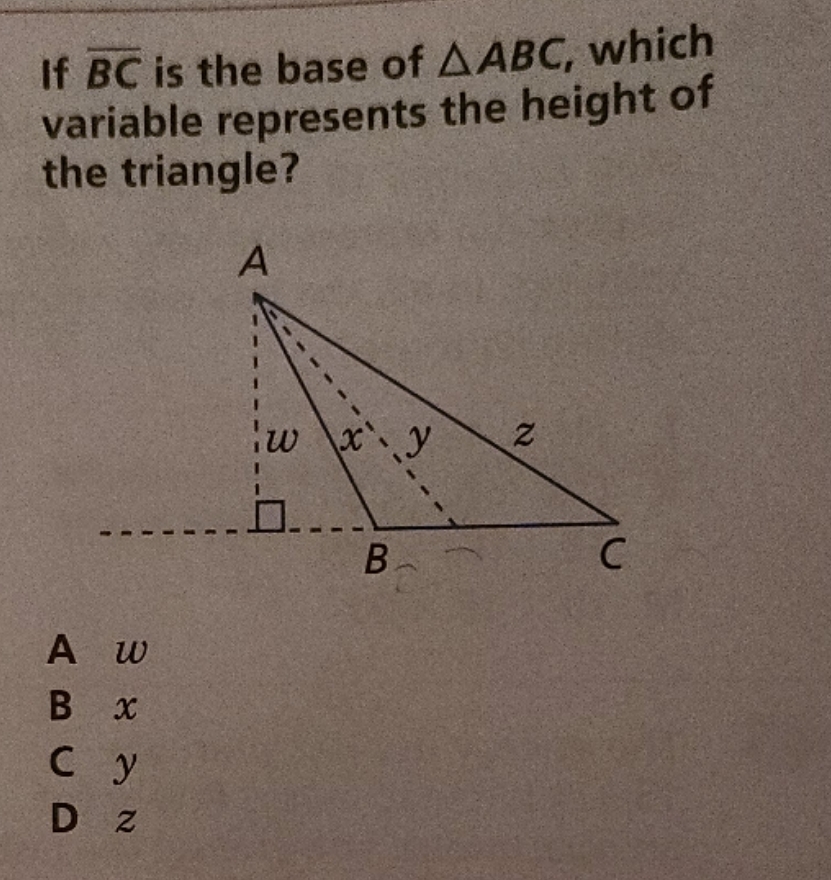 Please help I believe it will be a. If BC is the