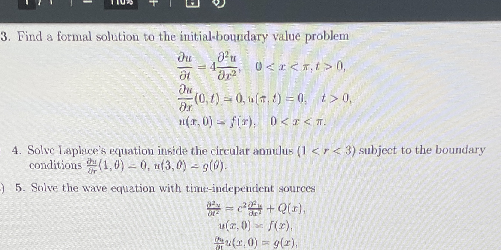 Finish question 3 or 4 please \f