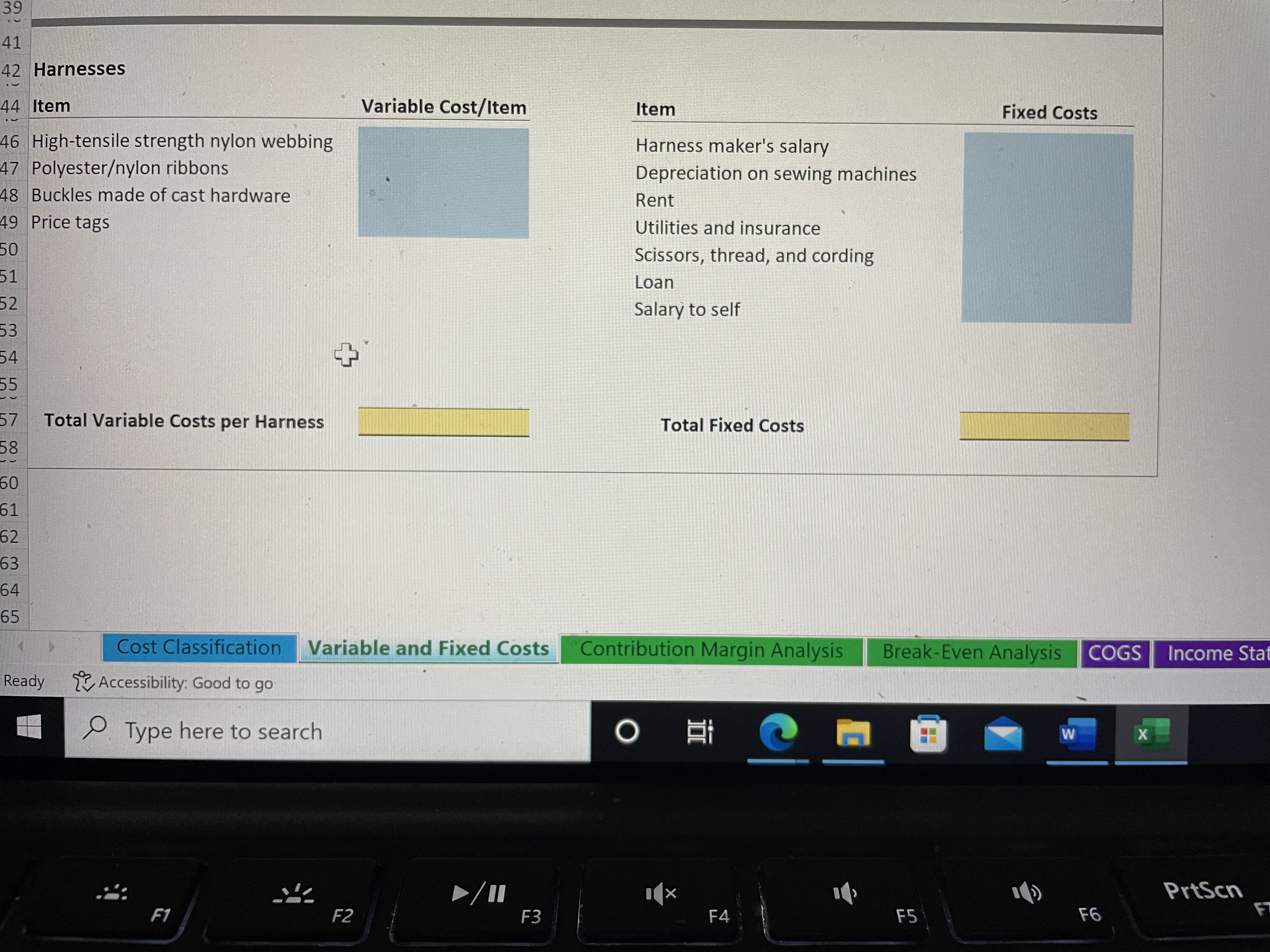 snhu ACC 202 Milestone One: Operational Costs