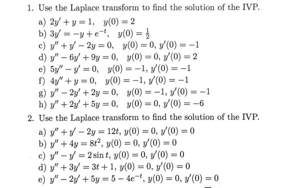 Could you please help me with # 1(b,d,f), 2(a,c)?