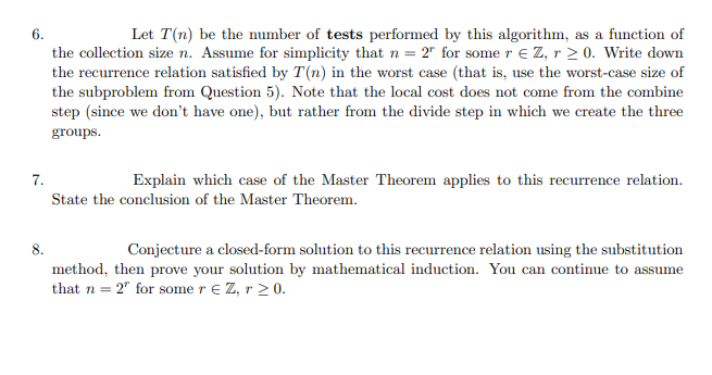 Questions The following scenario is taken from