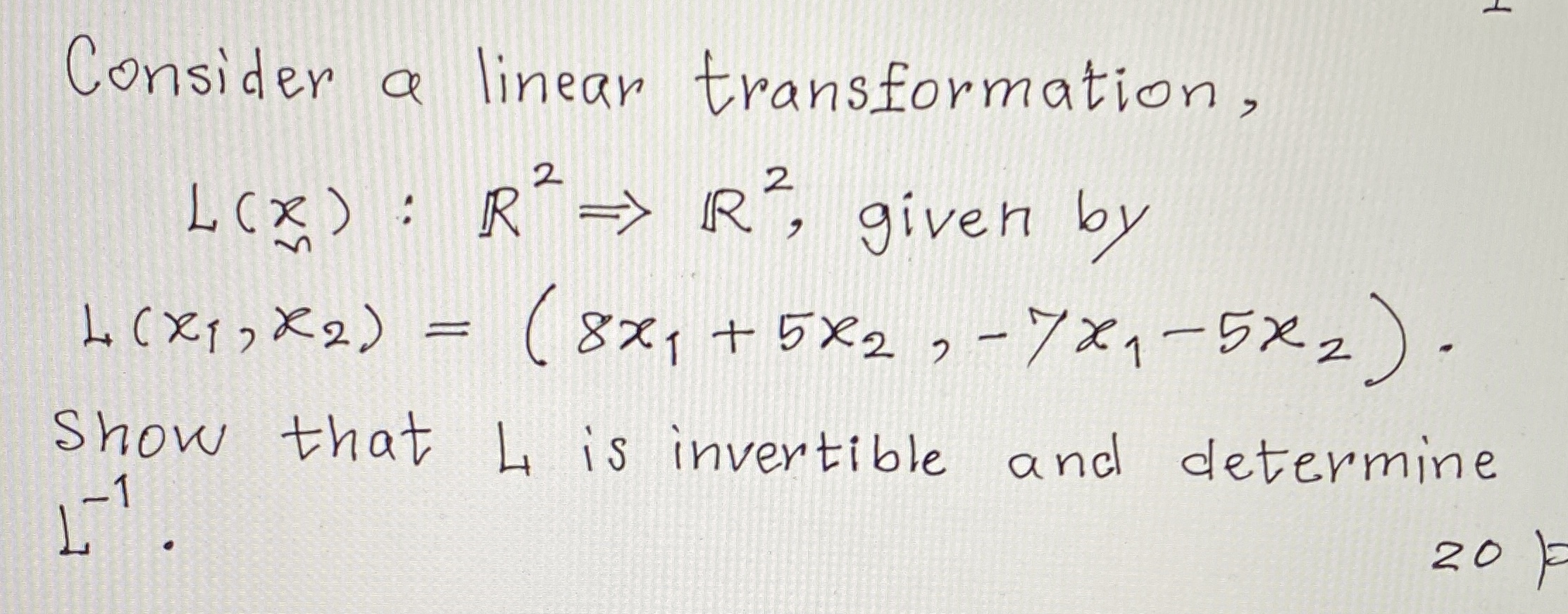 Can you please assist me with this? Consider a