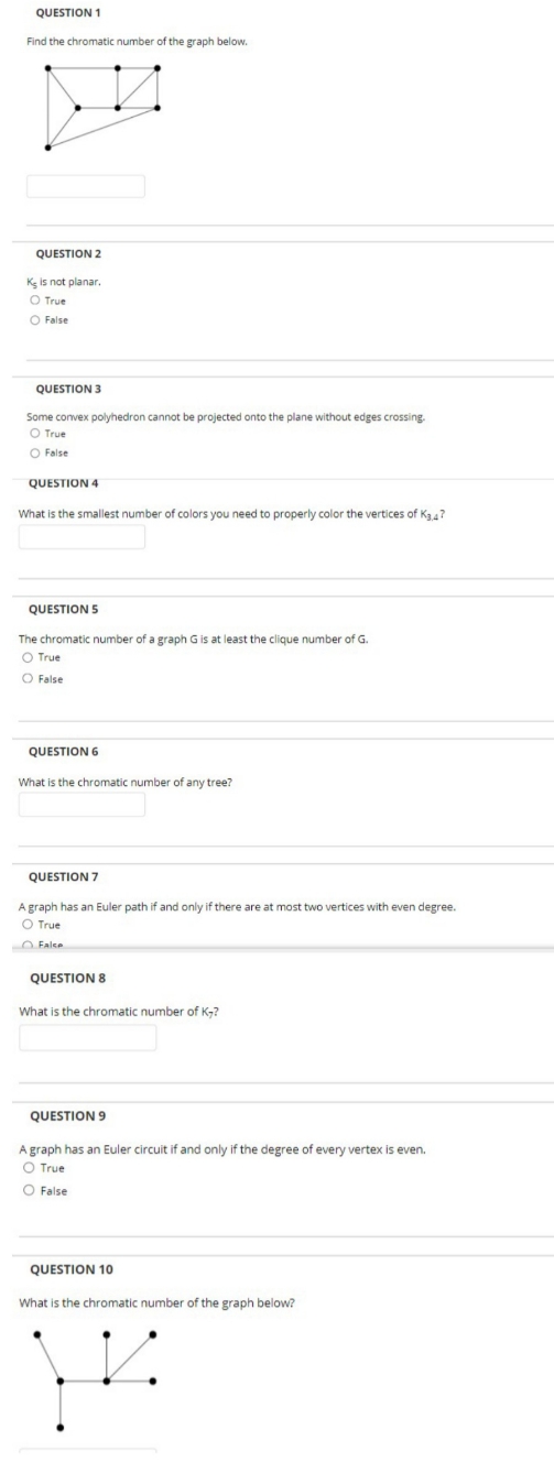 it's discrete math, answer please QUESTION 1 Find