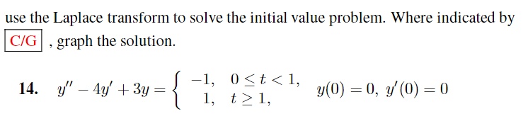 Initial Value Problem with a Piecewise Continuous