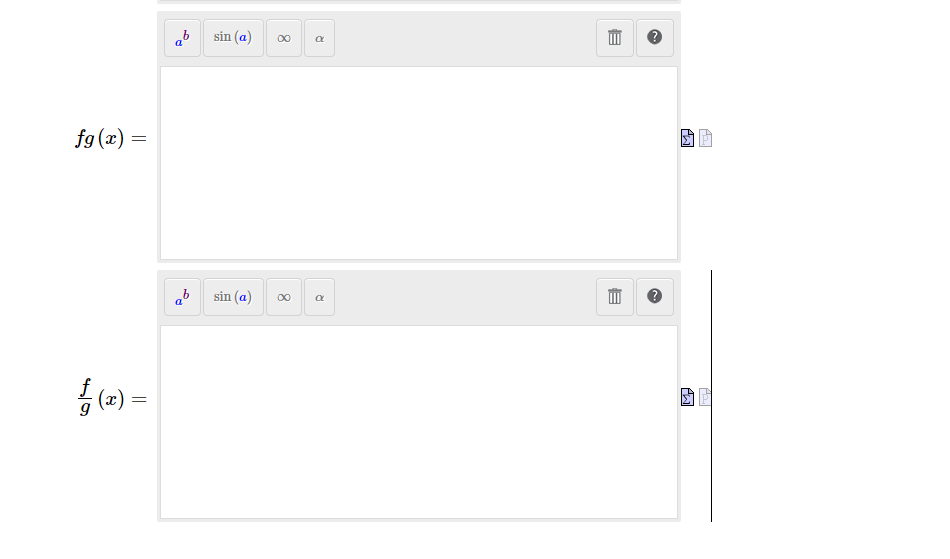 Given f (x) = x2 + 8x and g (x) = 9 - x2, find f