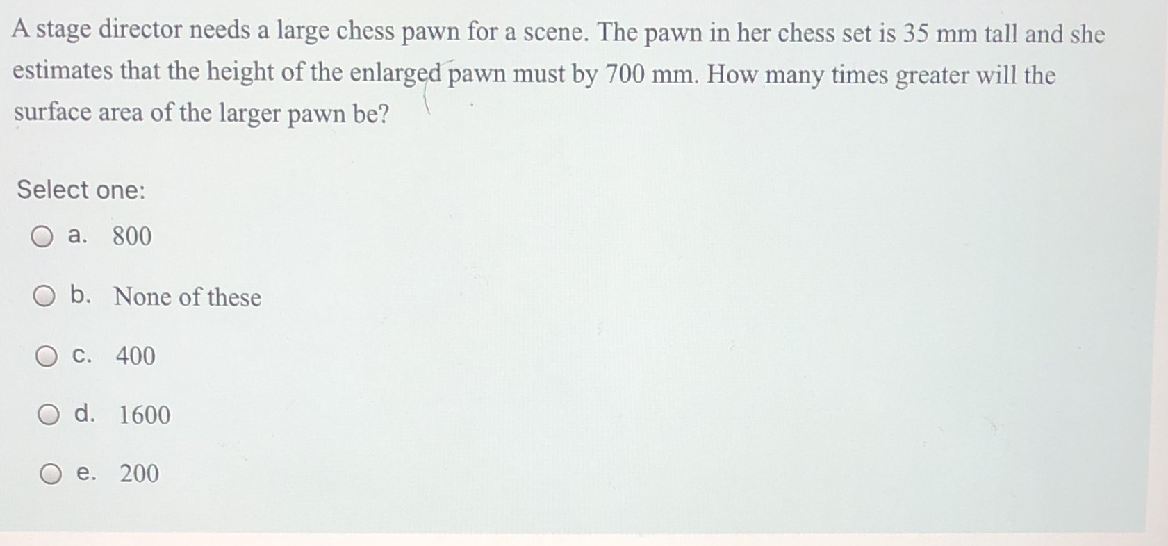 Need help! A stage director needs a large chess