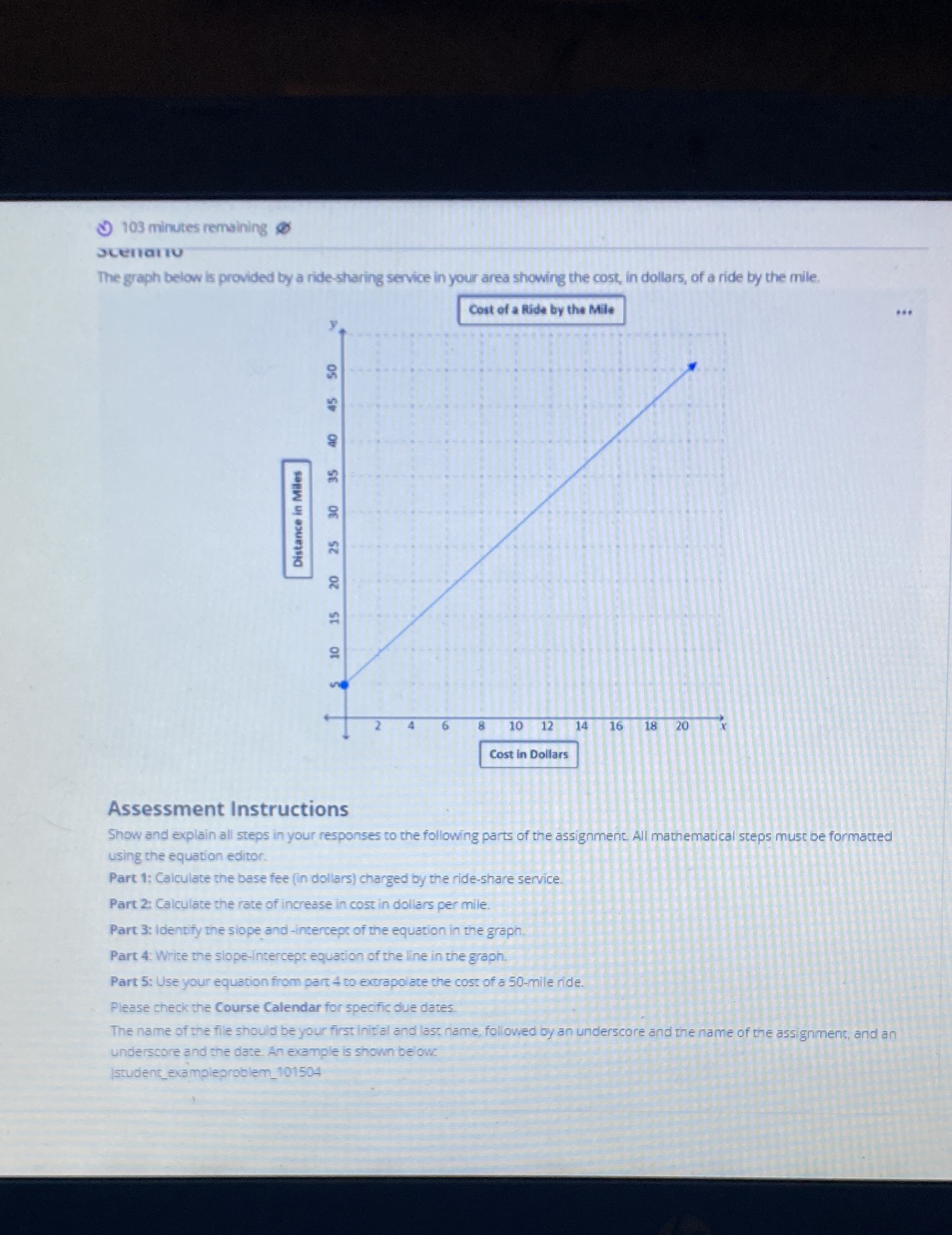 103 minutes remaining scenano The graph below is