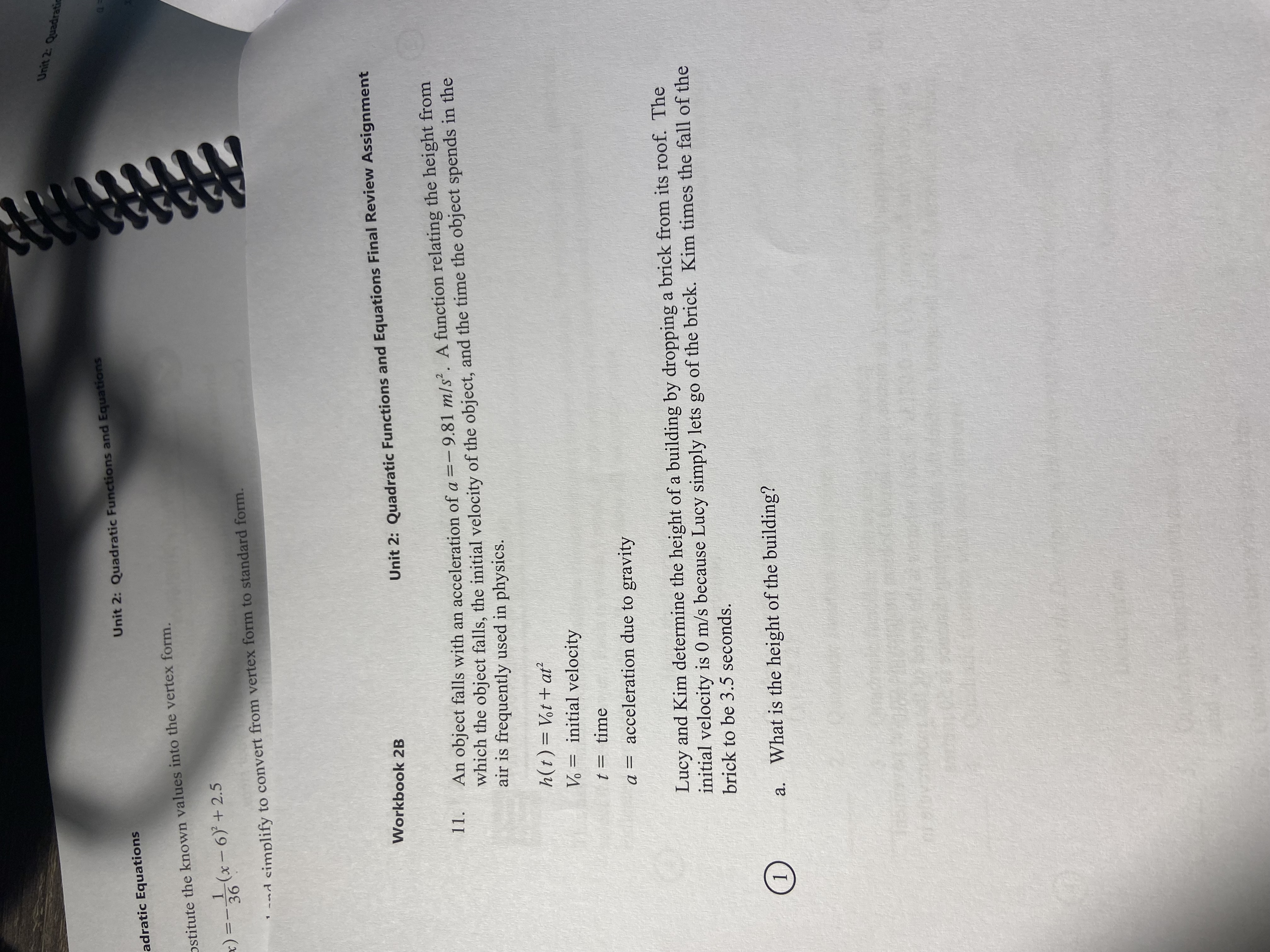 a = - 1, b = 12, c = 18 x = = b+vb - 4ac 2a X = -