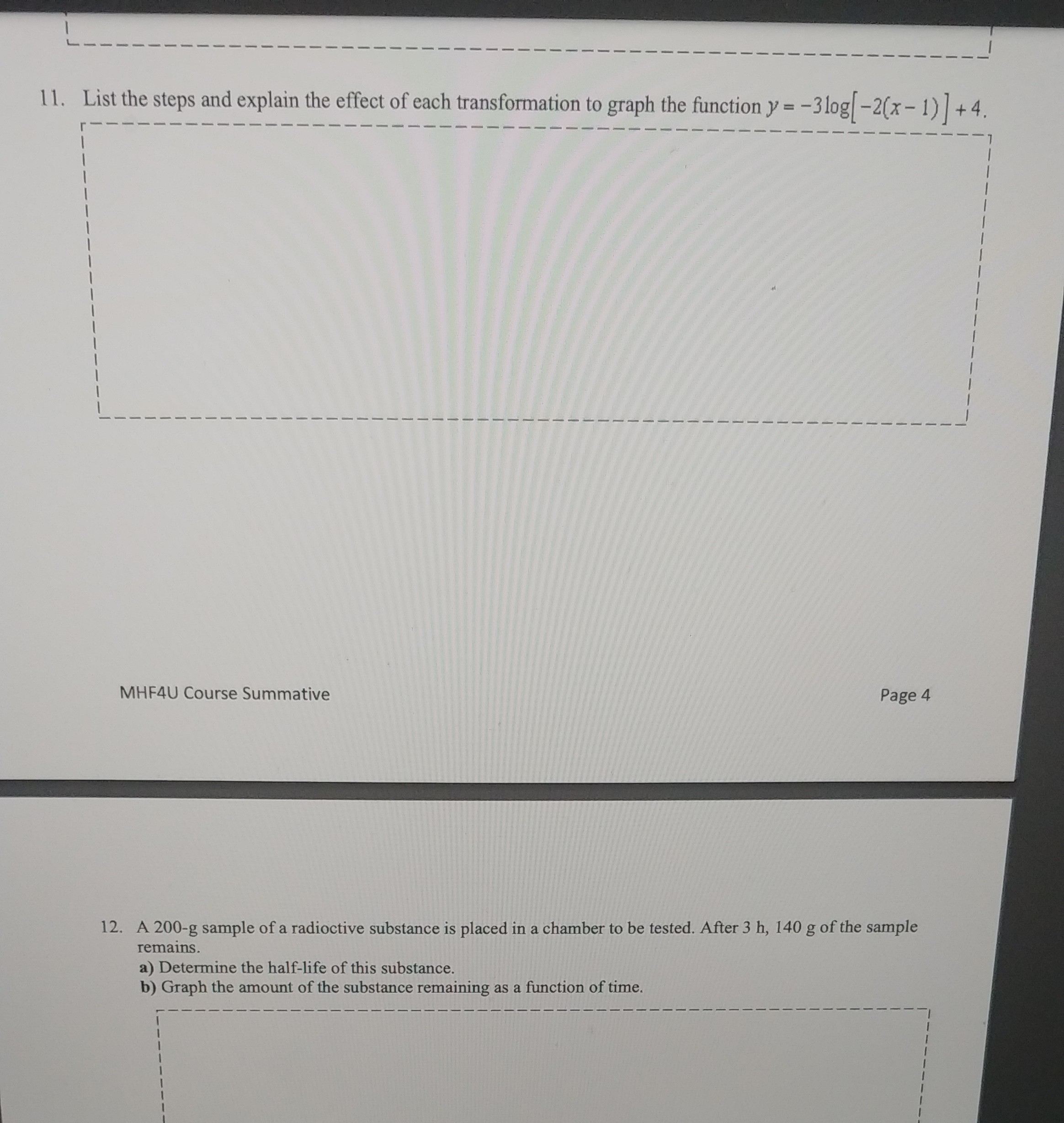 1 1. List the steps and explain the effect of