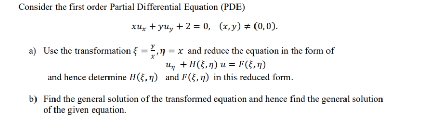 urgent please Consider the first order Partial