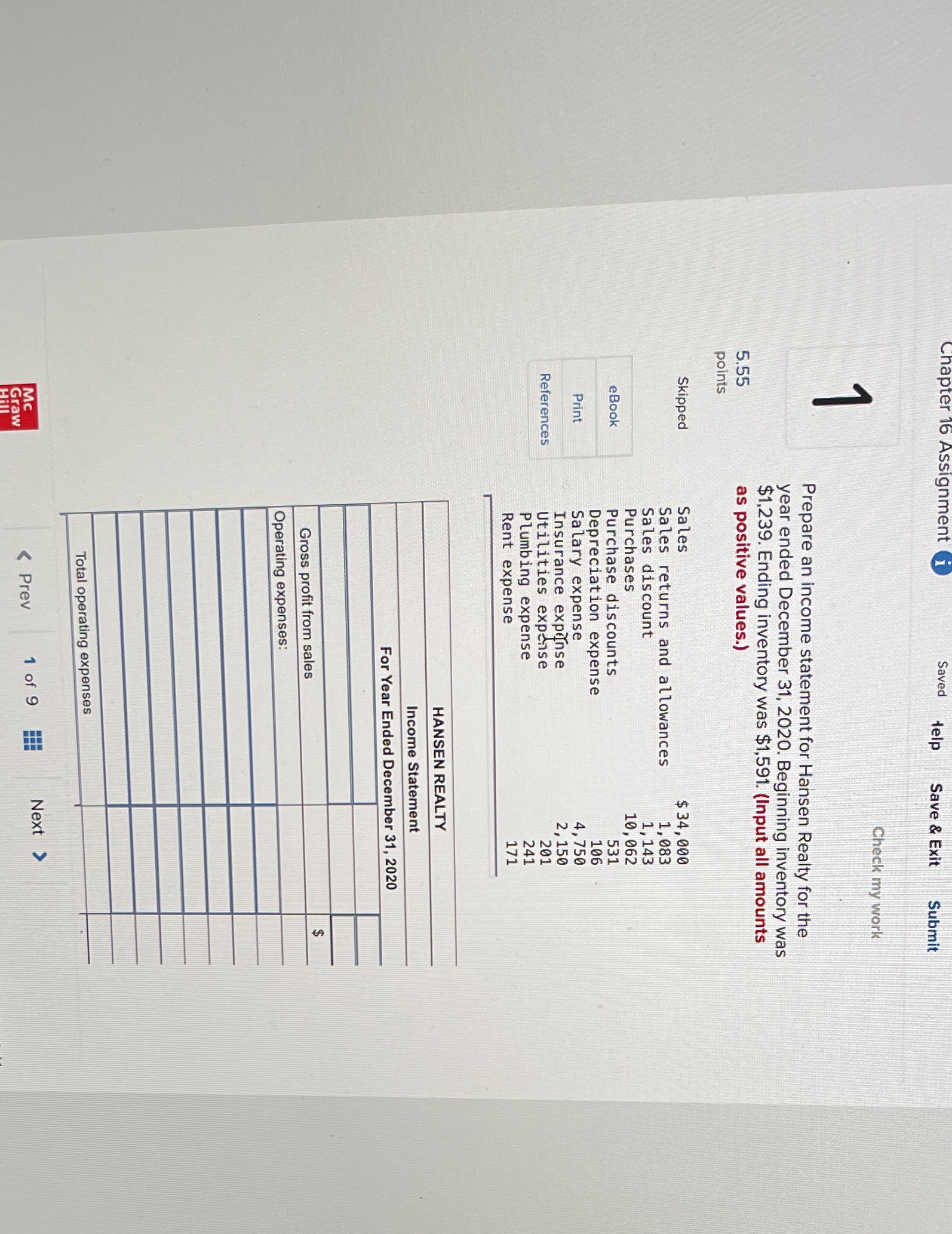 Saved Help Save & Exit Submit Check my work