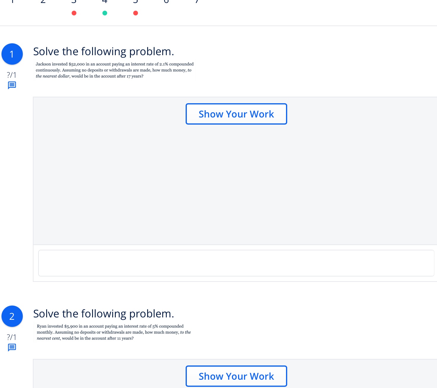 1 and two 1 Solve the following problem. Jackson