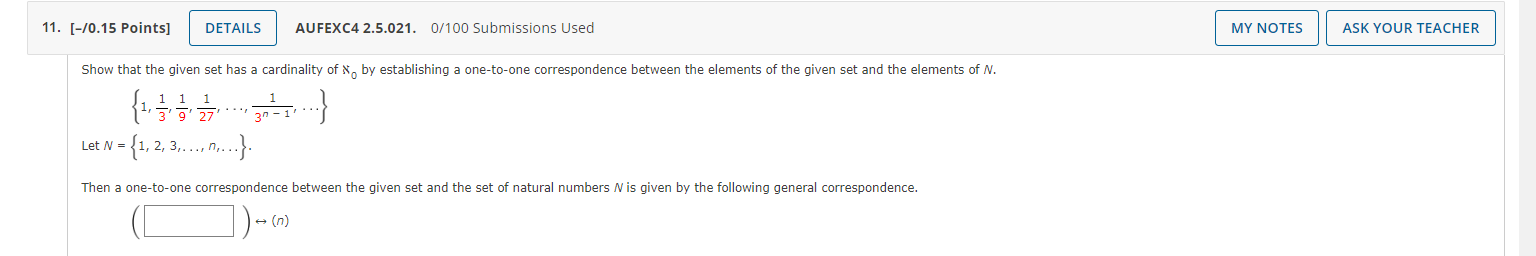 10. [-/0.15 Points] DETAILS AUFEXC4 2.4.014.MI.