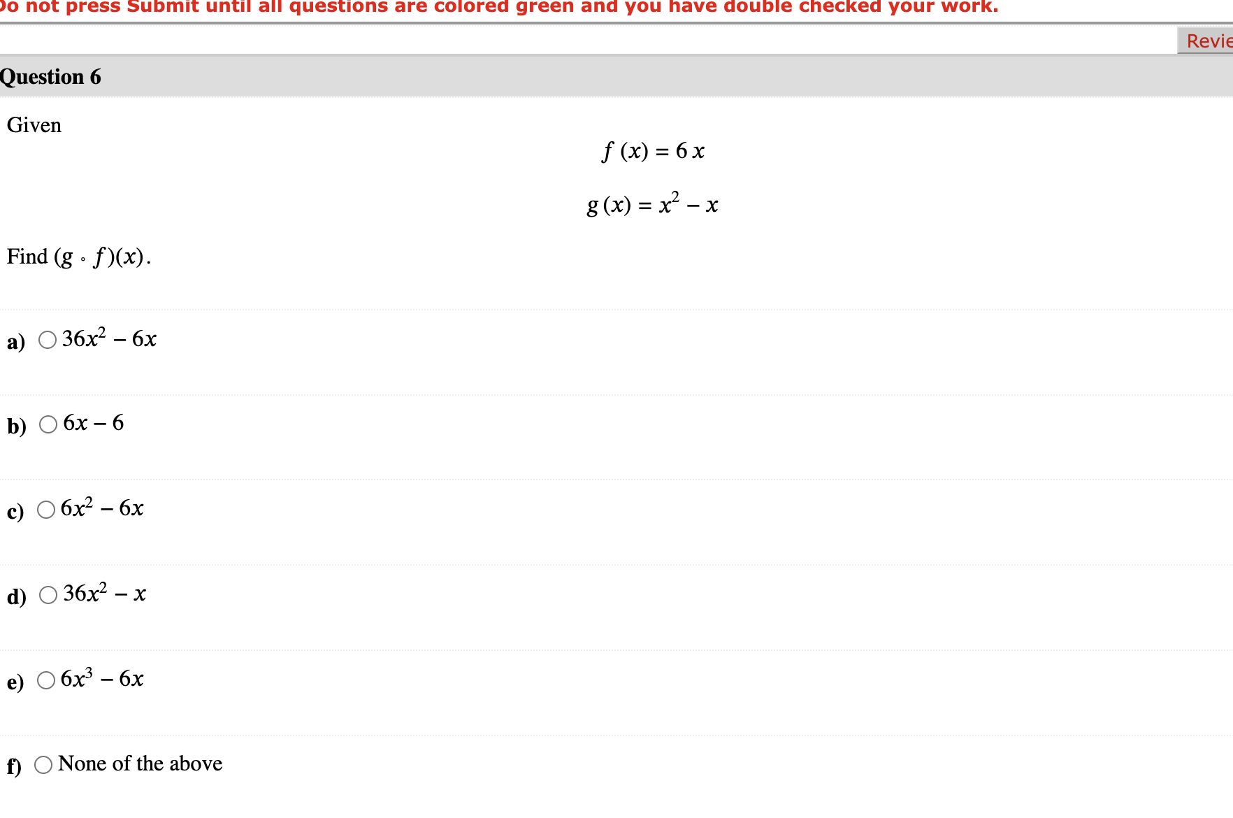 Given f (x) = 3x+5 g ( x) = x +4x Find (f - g)