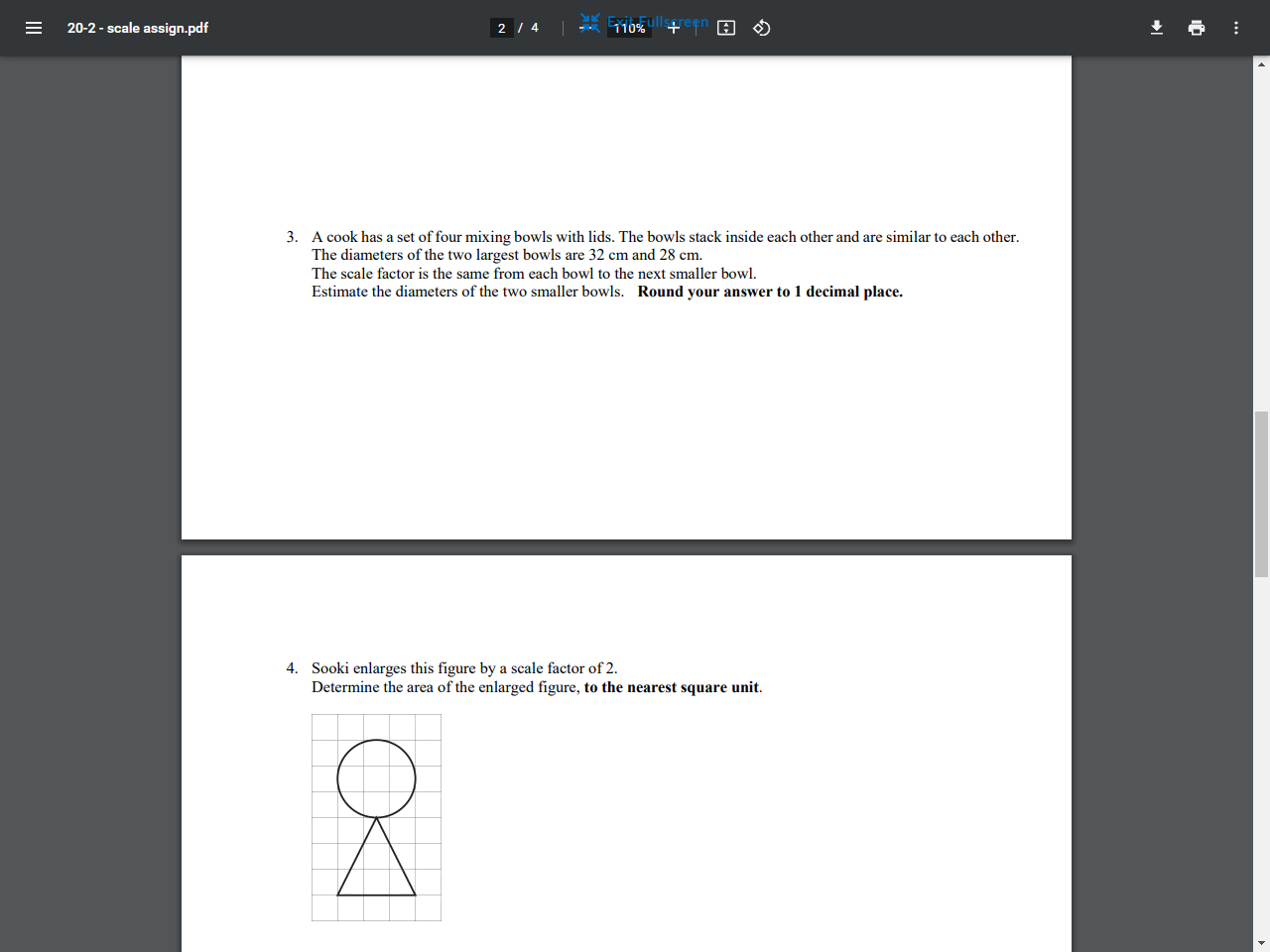 E 20-2 - scale assign.pdf 2 /4 . A cook has a set