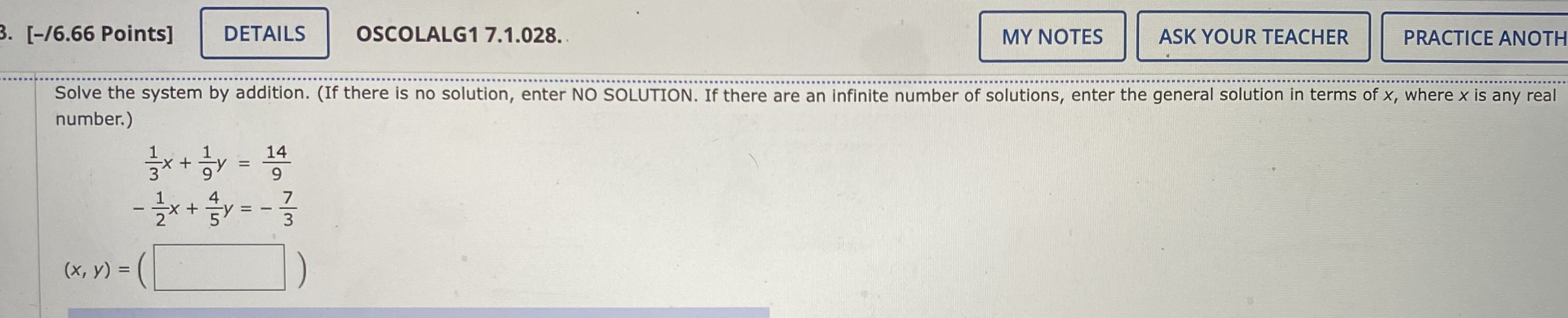 6. [-/6.66 Points] DETAILS OSCOLALG1