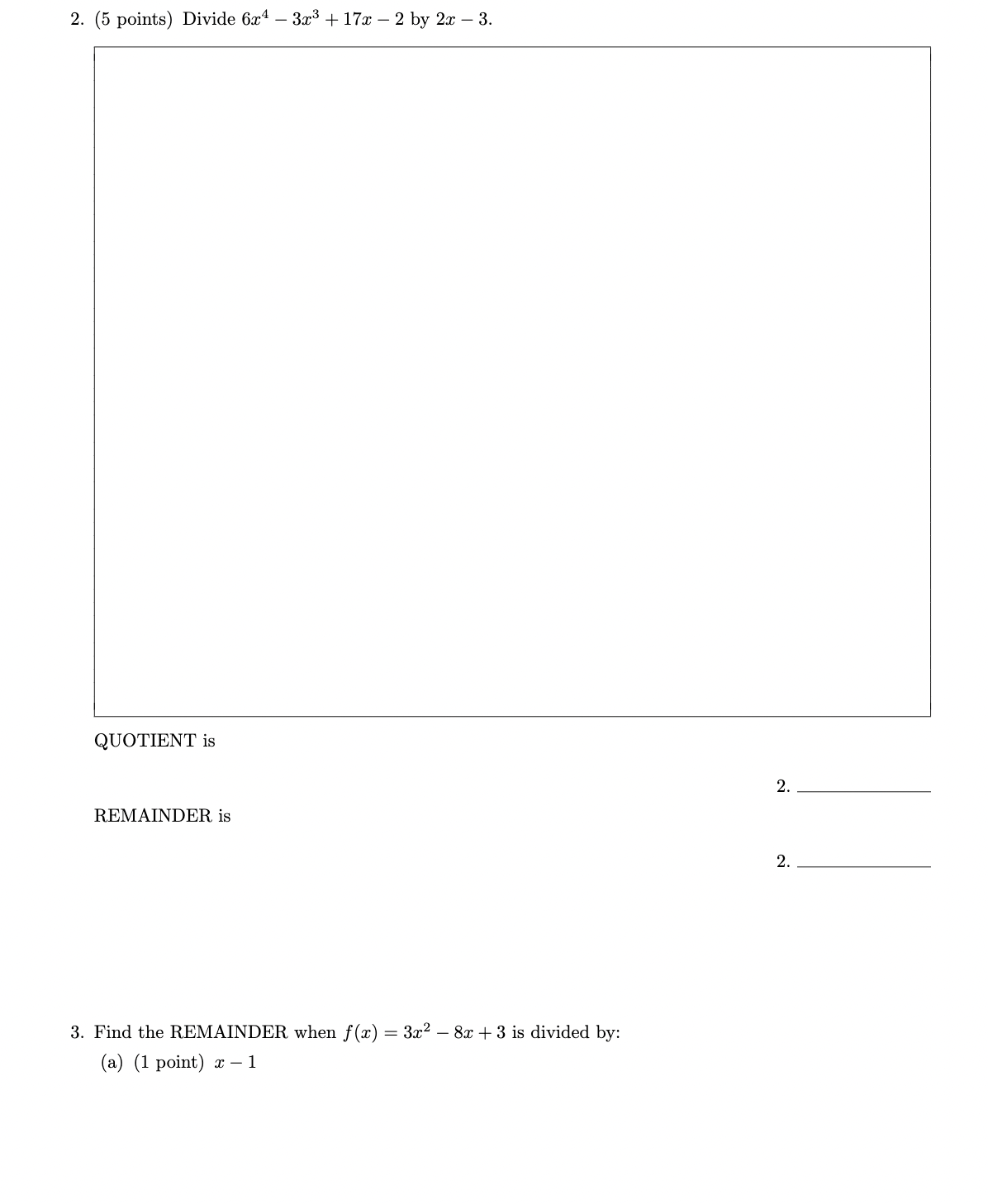 2. (5 points) Divide 611:4 33:3 + 17.1,\" 2 by