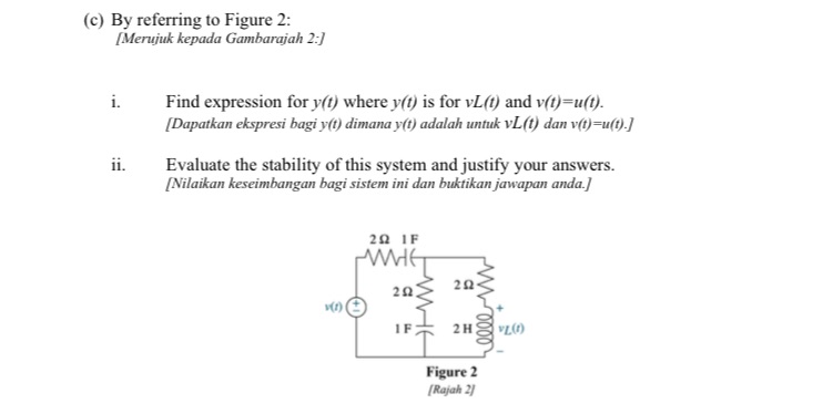 (c) By referring to Figure 2: [Merujuk kepada