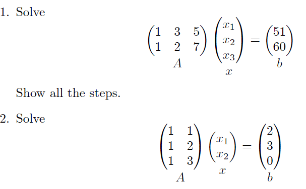 1. Solve T1 51 JUT = 1 60 Show all the steps. 2.