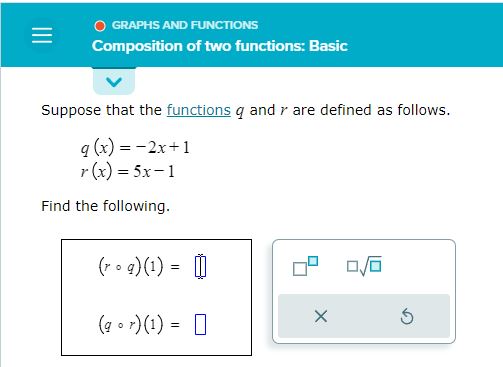 module is graphs and functions, topic is