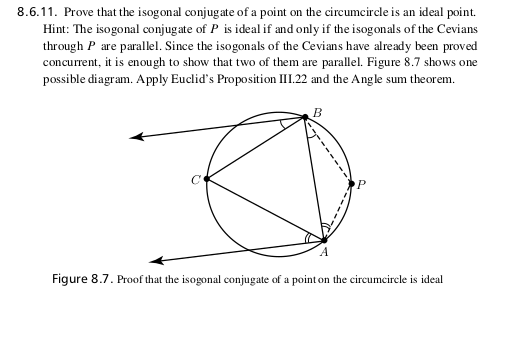 8.6.11. Prove that the isogonal conjugate of a