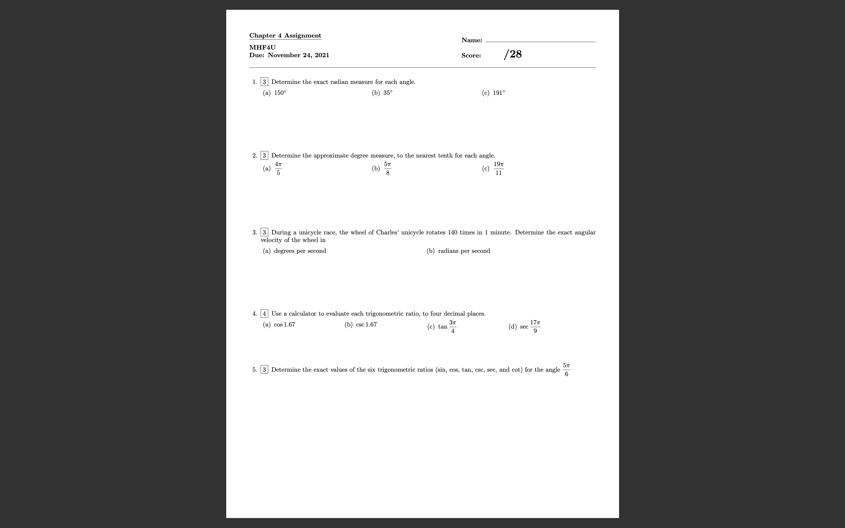 I need help answering these questions Chapter 4