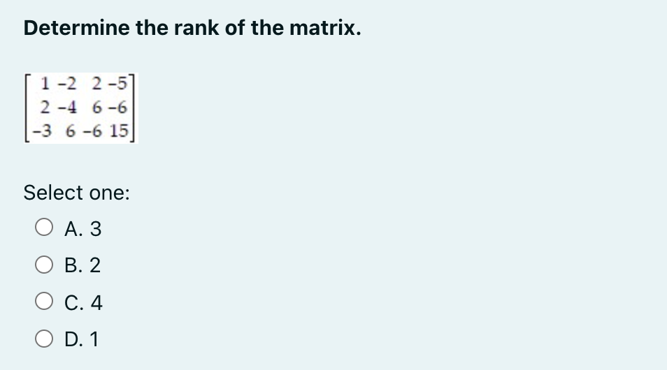 Intro to Linear Algebra Decide whether or not the