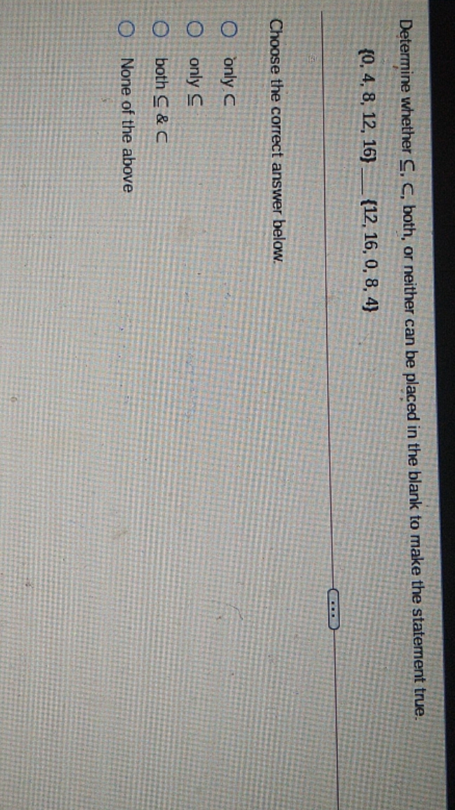 Help please Determine whether C. C, both, or