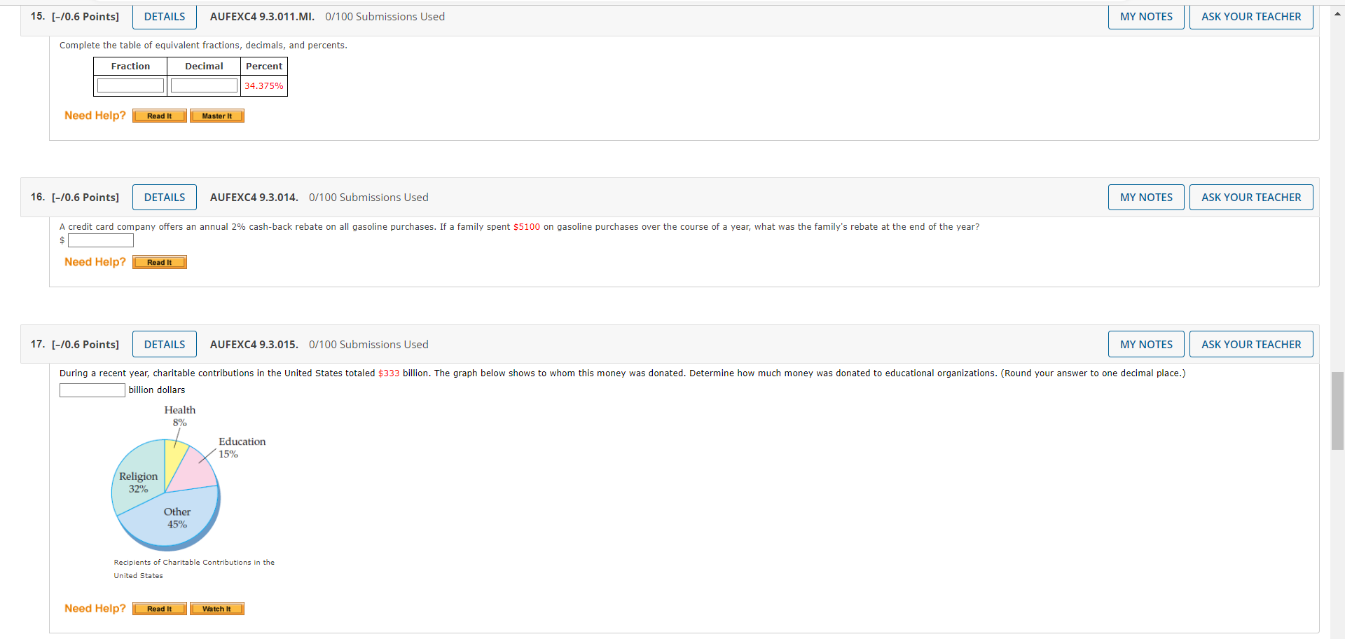 15. [-/0.6 Points] DETAILS AUFEXC4 9.3.011.MI.