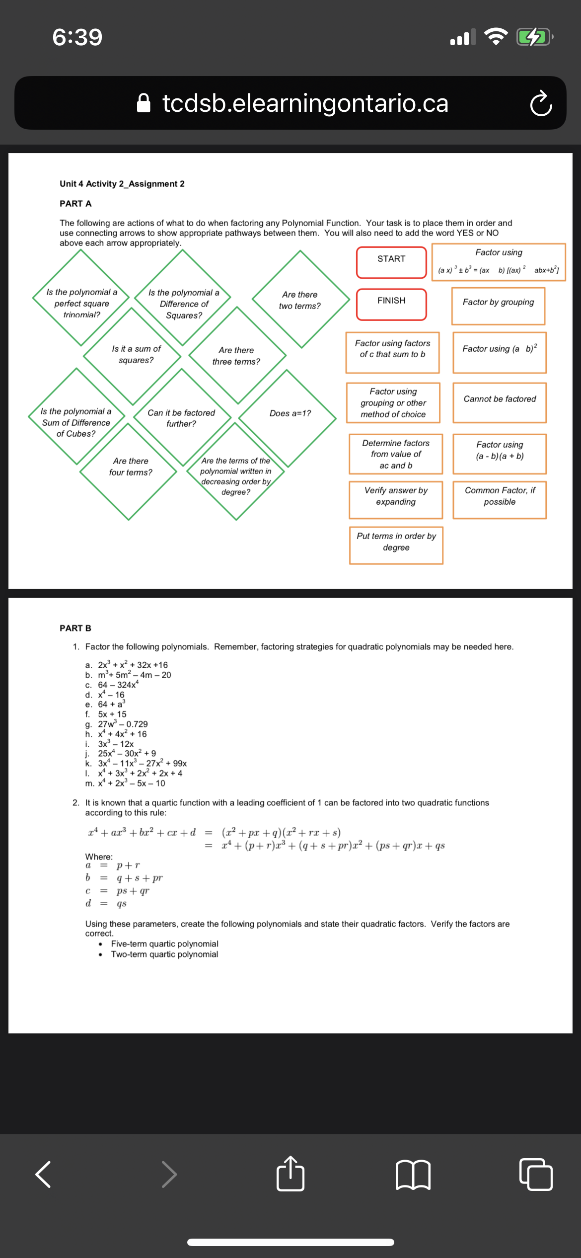 6:39 todsb.elearningontario.ca Unit 4 Activity