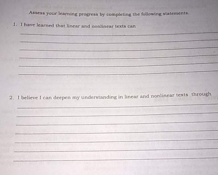 Assess your learning progress by completing the