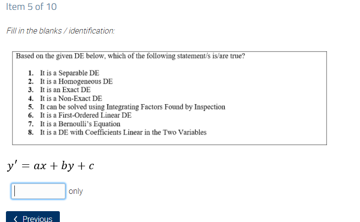 Input the number of your choice. The order does't