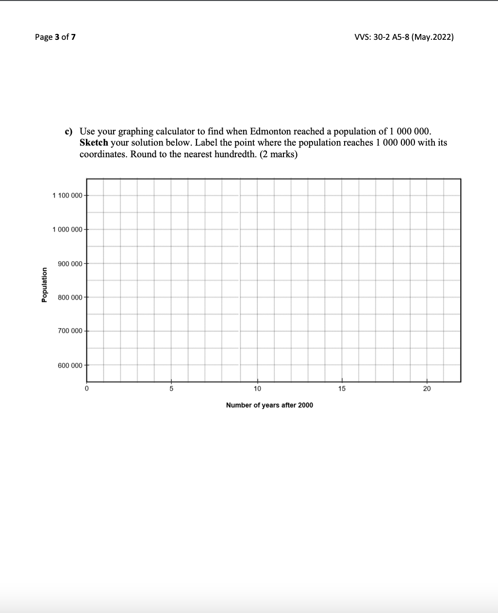 Math 30-2: Units 5 - 8 Regression Assignment