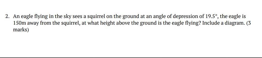 2. An eagle flying in the sky sees a squirrel on