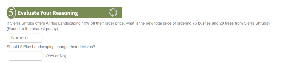 5 Evaluate Your Reasoning If Sierra Shrubs