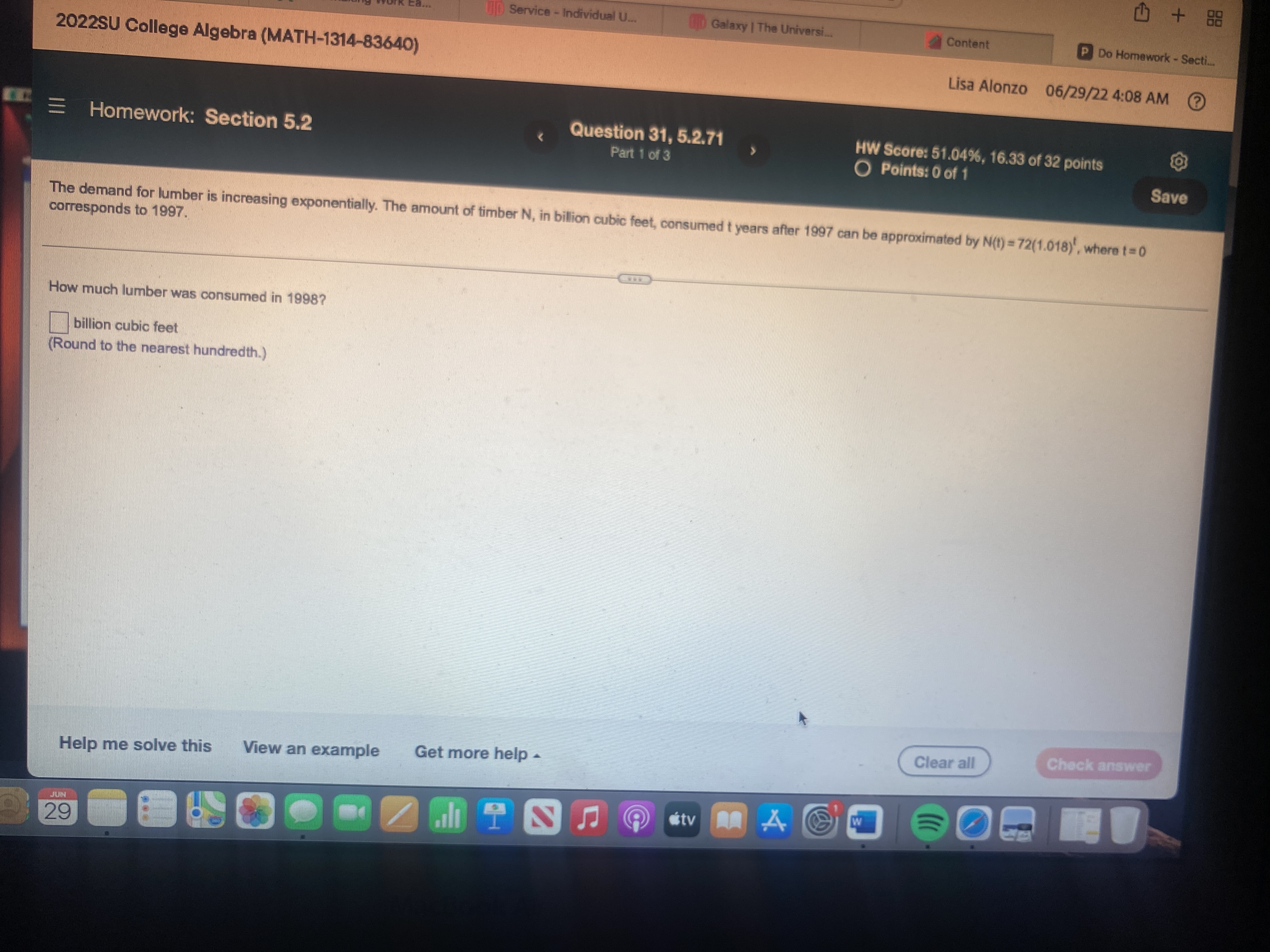 Making Work Ea. 10)Service - Individual U. UD