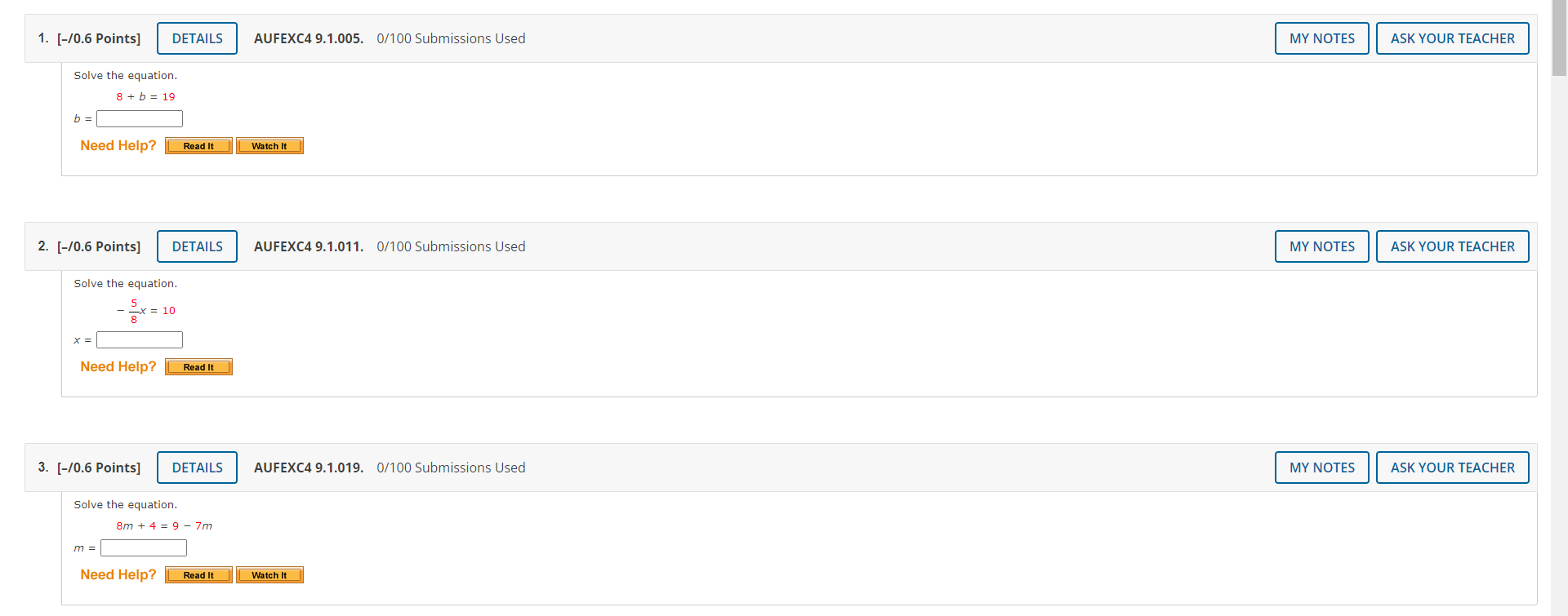 1. [-/0.6 Points] DETAILS AUFEXC4 9.1.005. 0/100