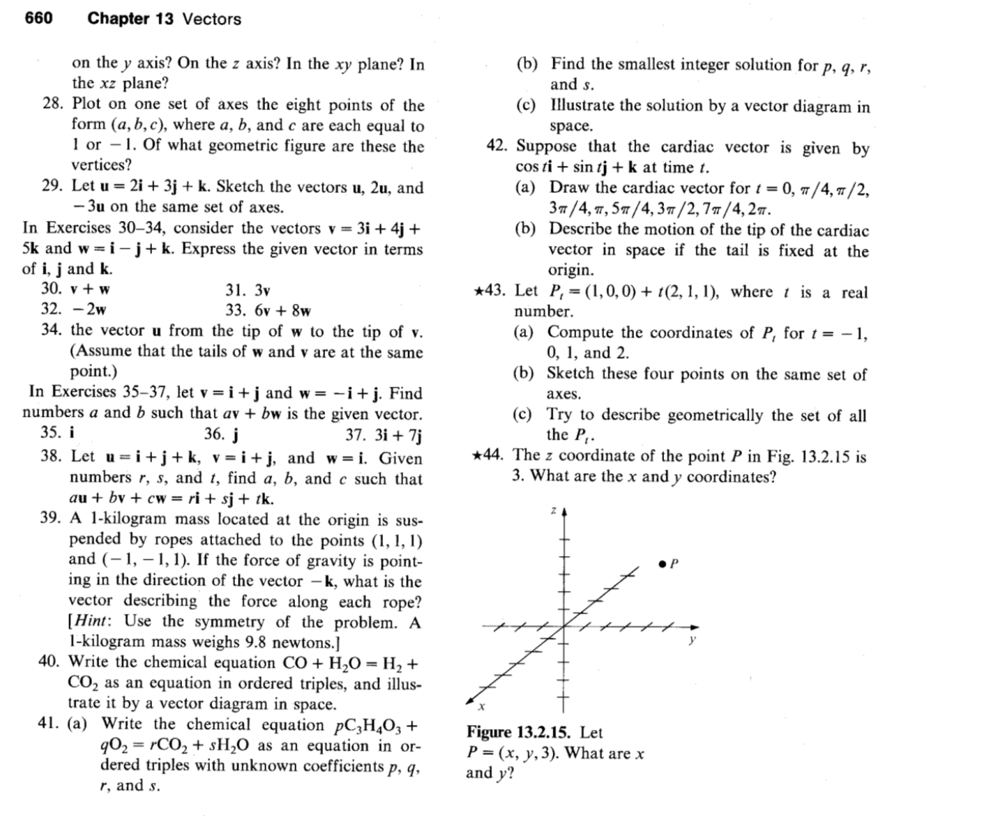 Exercises for Sectlon 13.2 Plot the points in