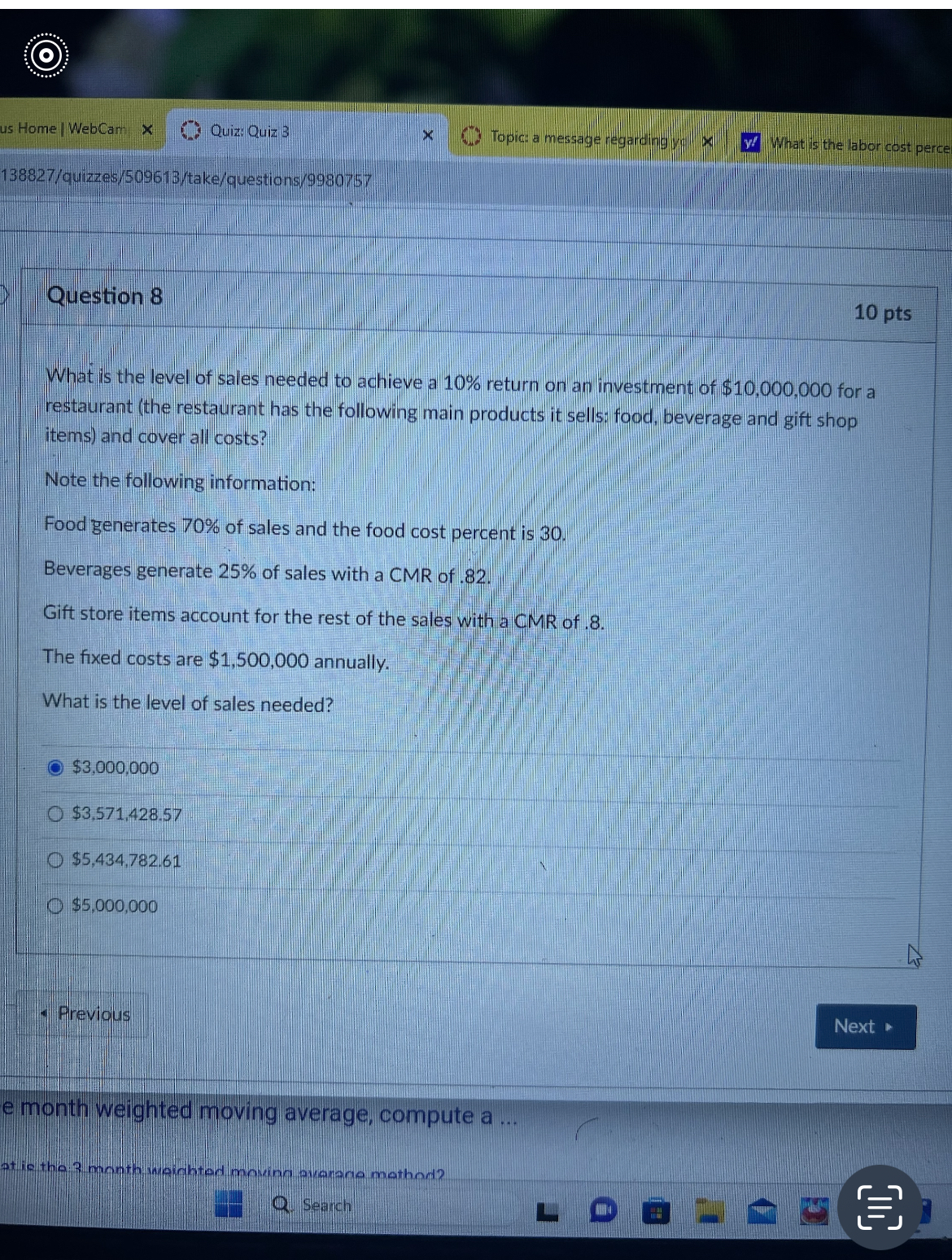 O .........' us Home | WebCam X Quiz: Quiz 3