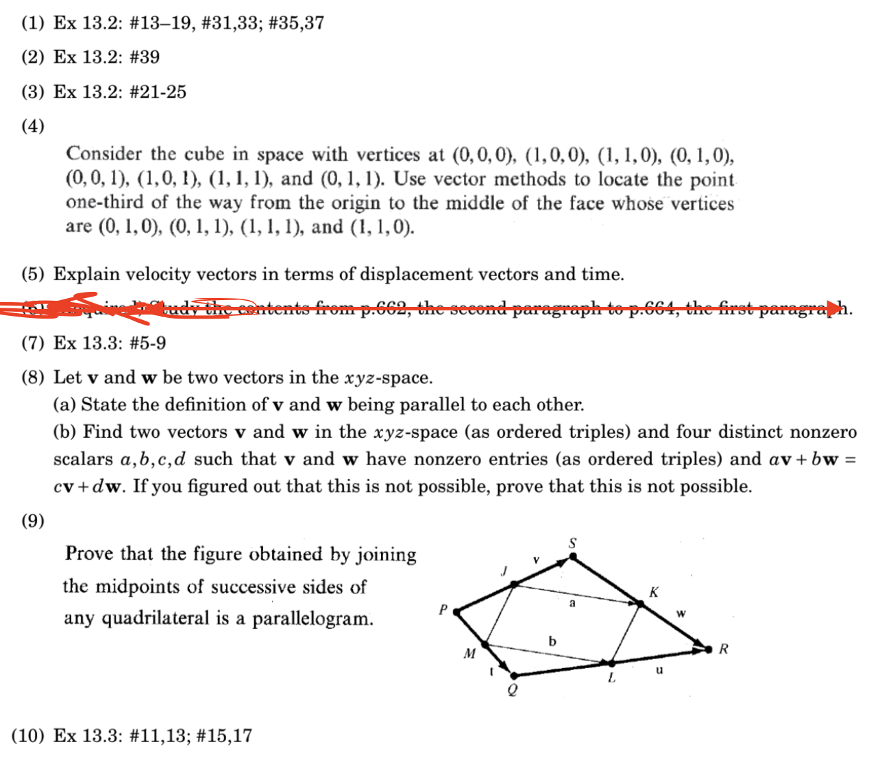 Exercises for Sectlon 13.2 Plot the points in
