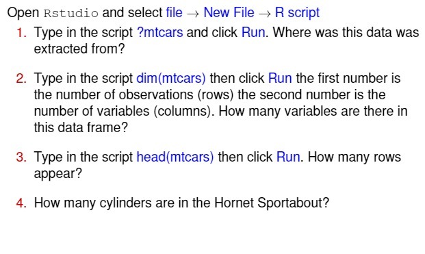 Open Rstudio and select file - New File - R