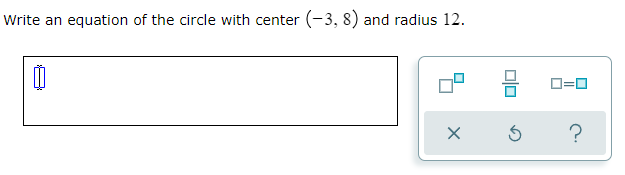 question 1 Find an equation for the line below. .