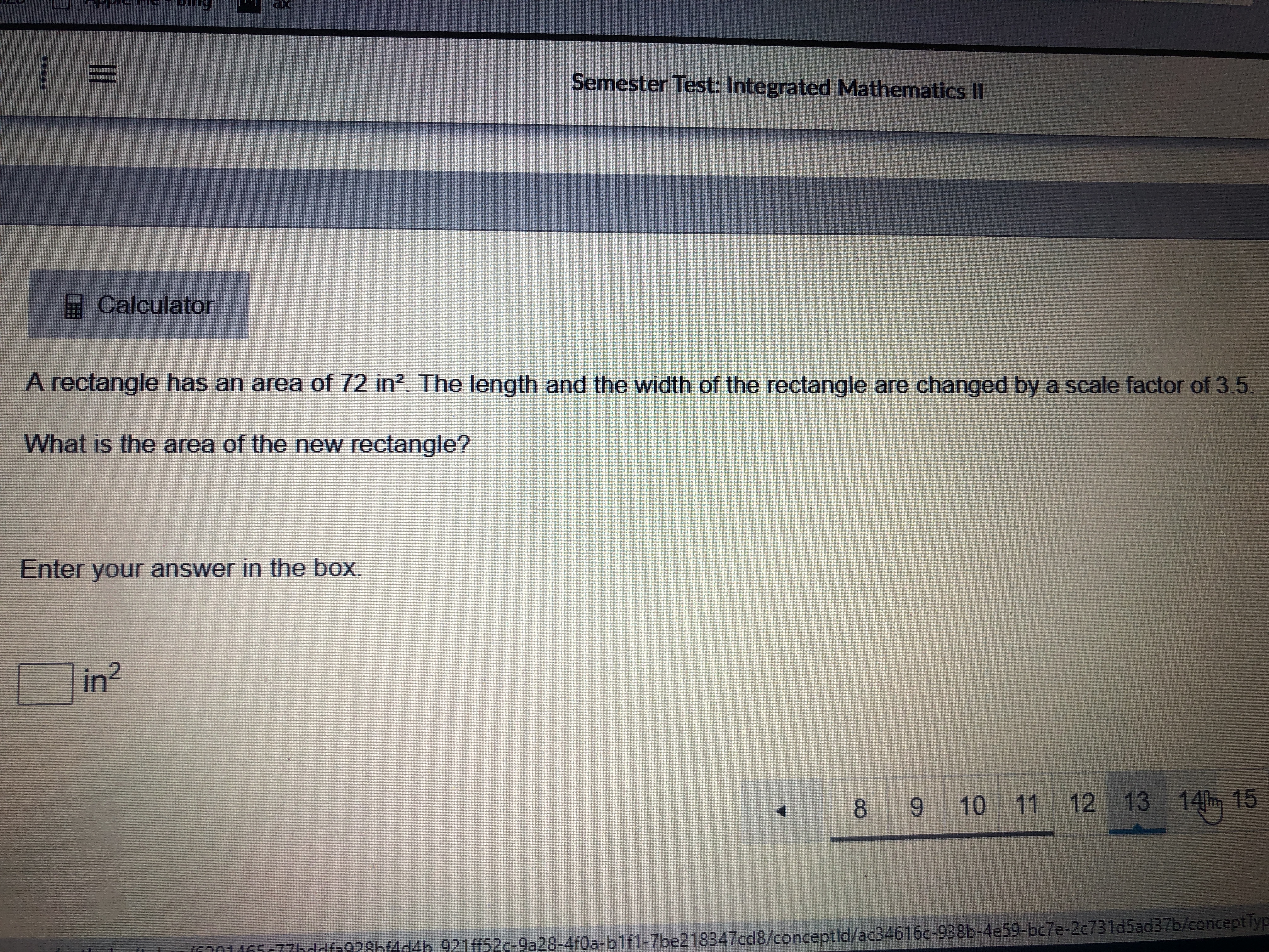 Semester Test: Integrated Mathematics II