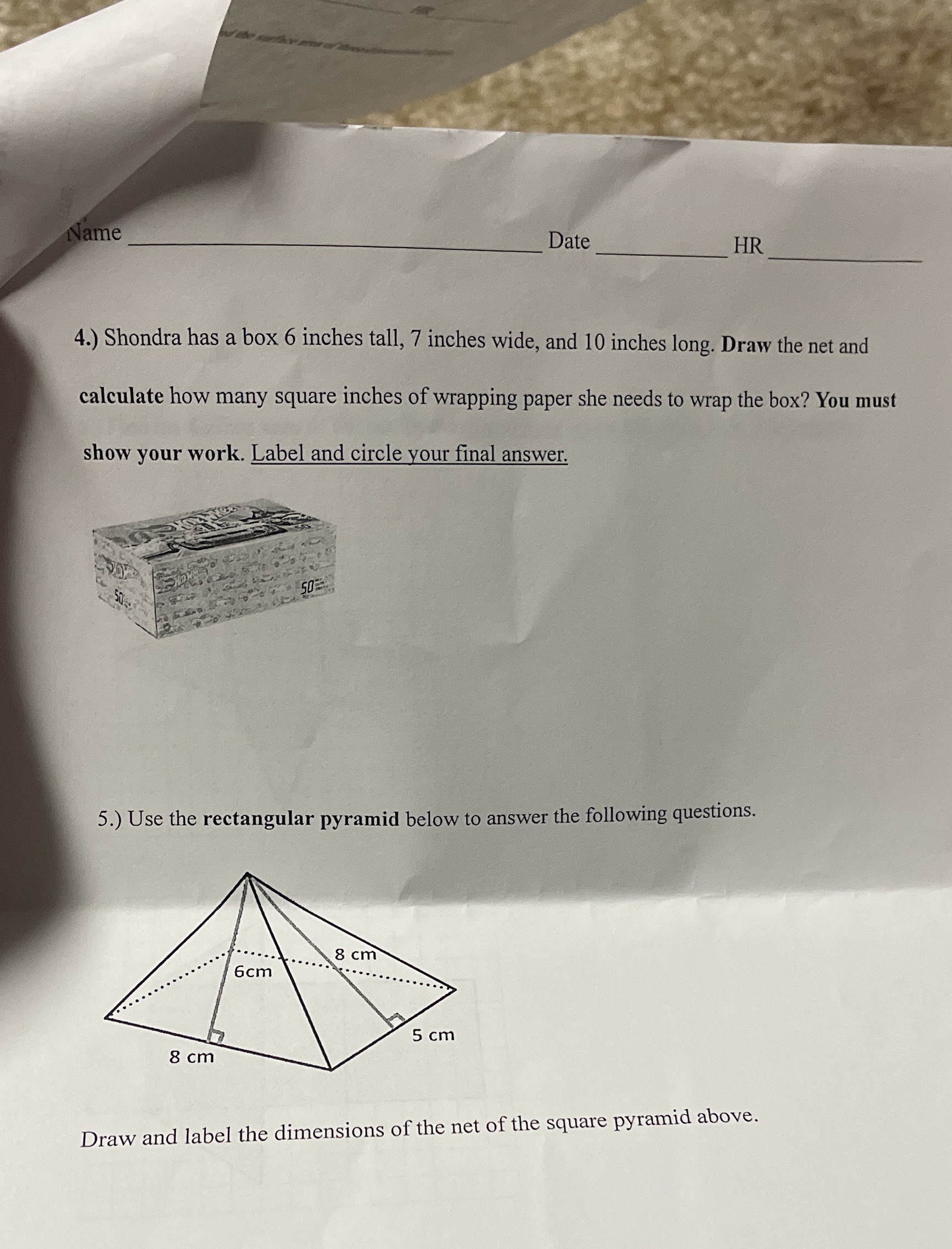 6th grade math , parent needs help. Short and
