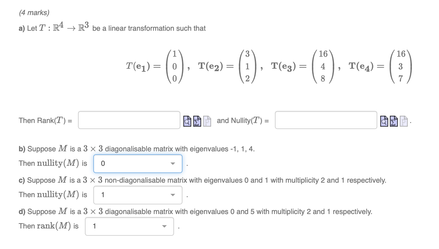 How to solve these 3 questions? 1. (3 marks)