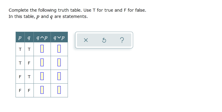 10 math questions For each sentencer determine
